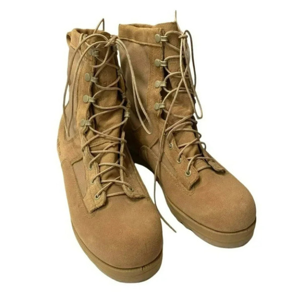 Wellco Vibram Work Boots 11W mens Tan suede military‎ Minimalist Workwear - Picture 7 of 10